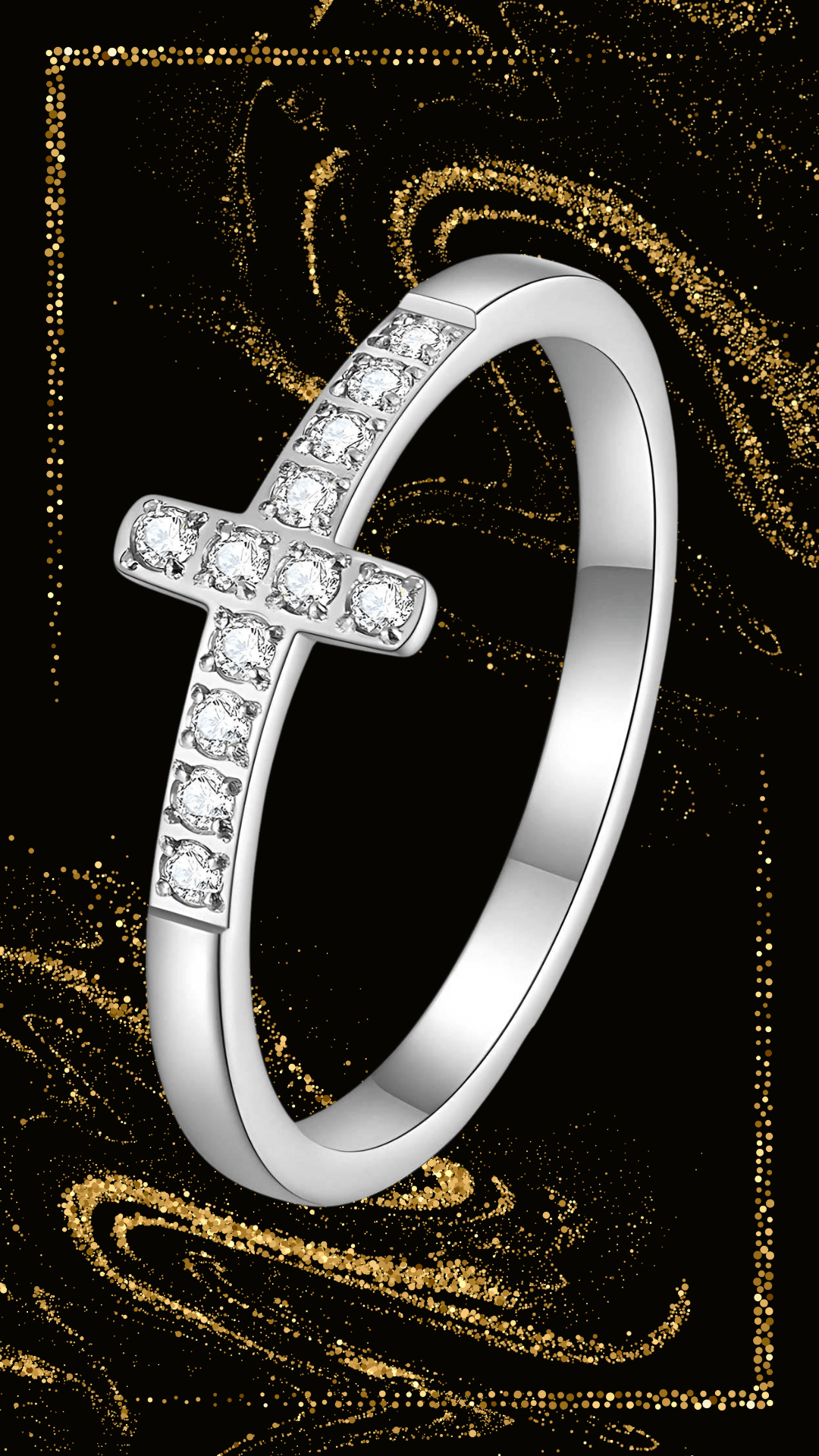 Maglina "Faith Lumière" Ring, Edelstahl - Maglina