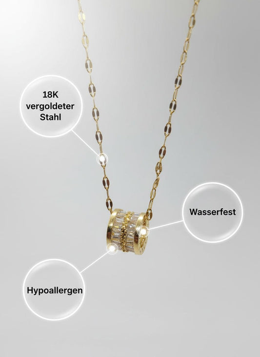 Maglina "Luxe Roma" Necklace Halskette, 18K vergoldeter Stahl - Maglina