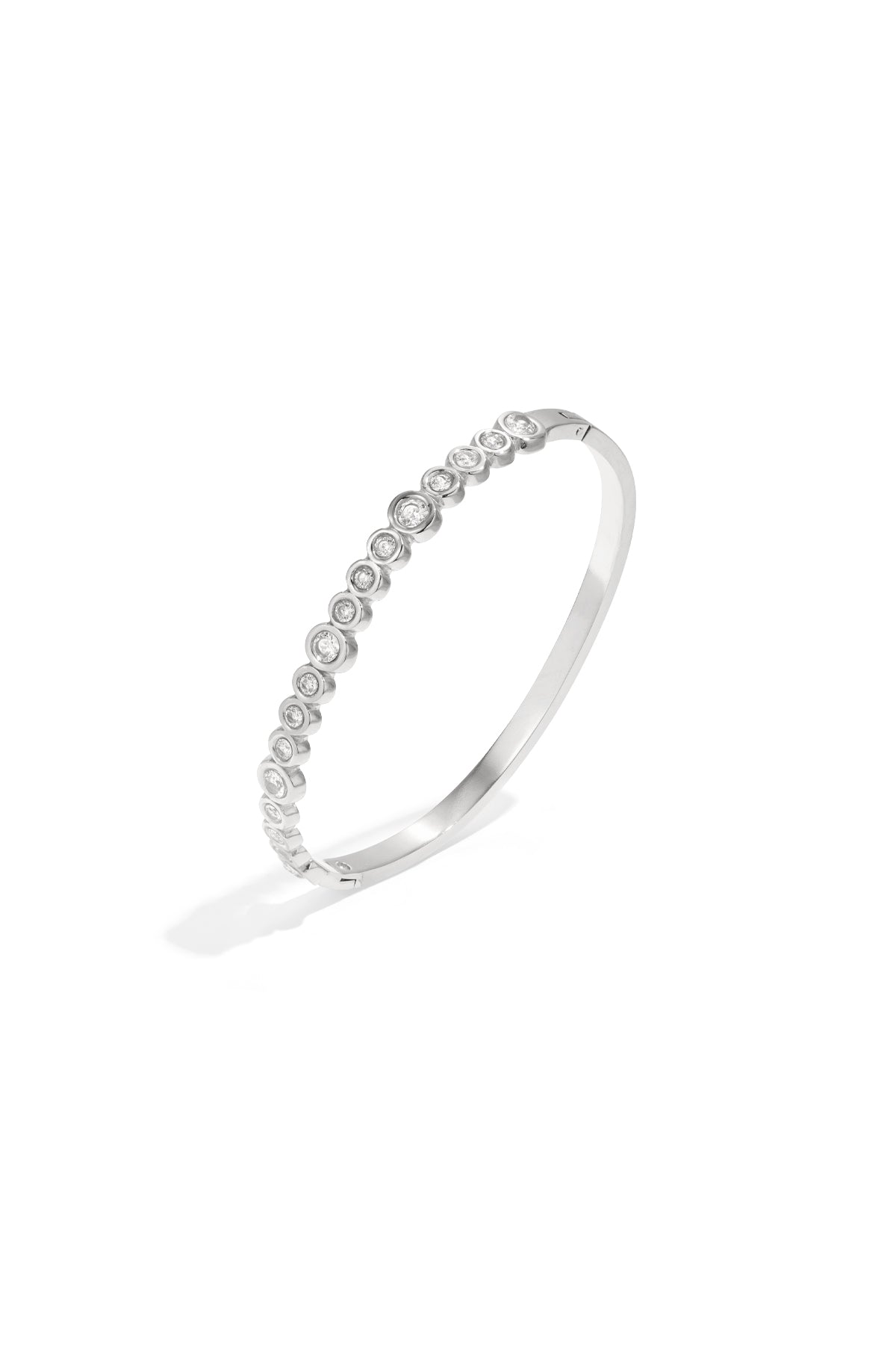 Éclat Classique Bangle – Eleganter Zirkonia Armreif