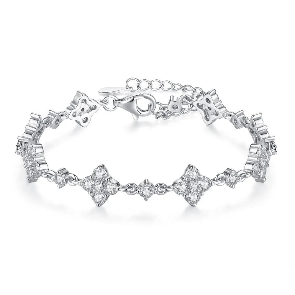 Maglina "Celestial Star" – Premium Moissanit-Armband aus 925er Silber