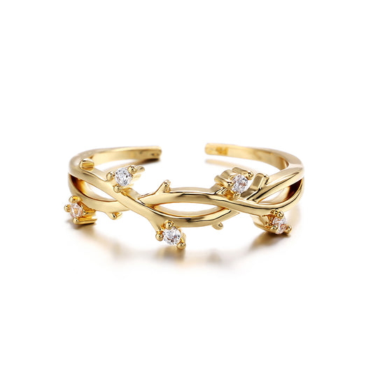 Maglina „Twisted Vine“ Ring – Flexibel & Edel