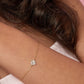 "Lumière Clover" Armband – Zartes Kleeblatt Armband mit Zirkonia