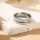 Ultimate Shine – Robuster Baguette-Schliff Ring, Weißgold-Plattierung