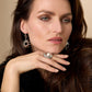 "Solaris" Ohrringe – Sonnen Statement Hoops aus Edelstahl