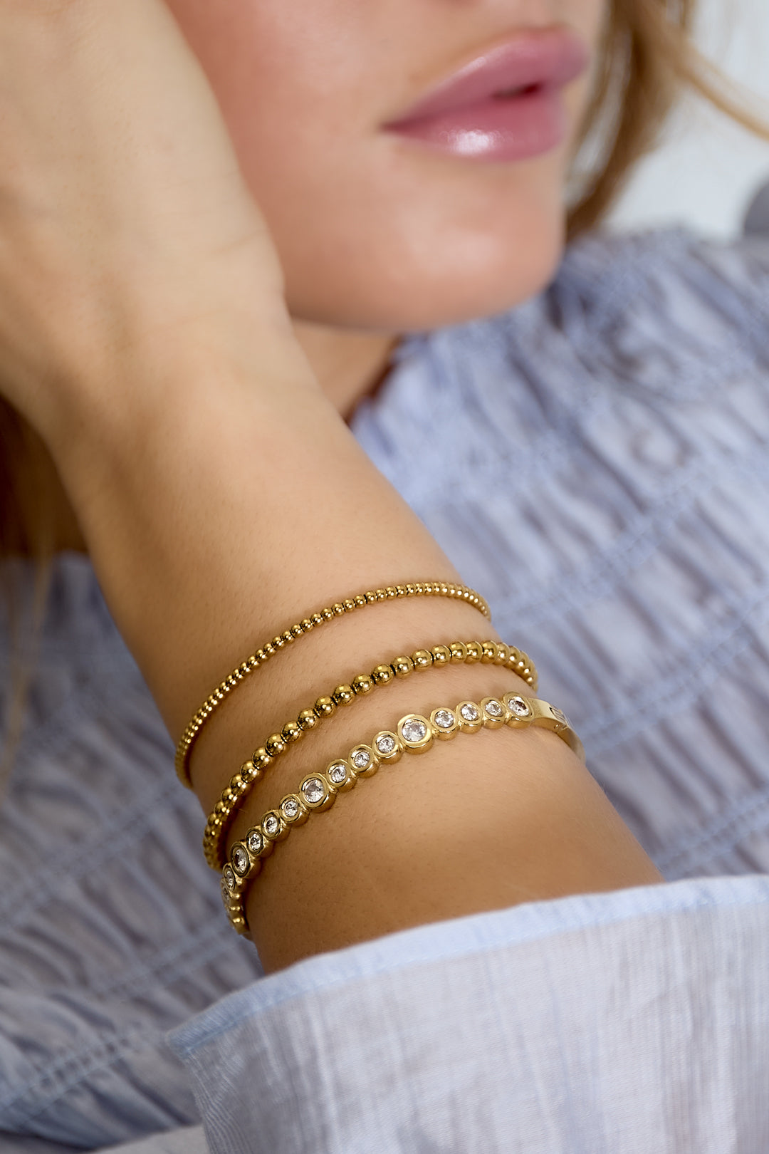 Éclat Classique Bangle – Eleganter Zirkonia Armreif