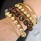 Armband Set Damen Gold – Golden Aura 3er Set