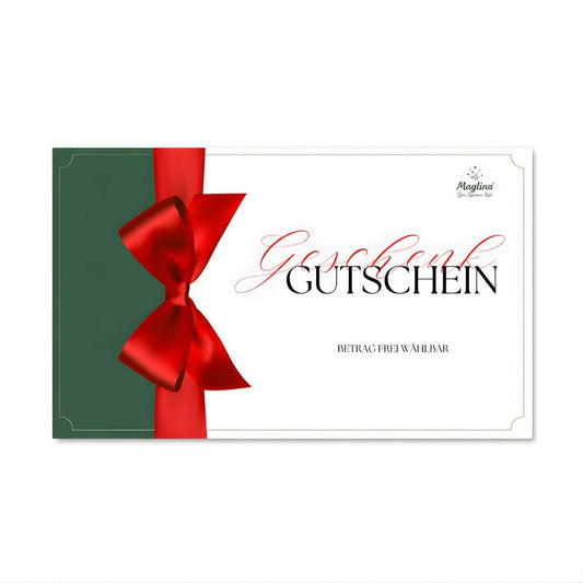 Maglina Geschenkgutschein elegant verpackt für stilvolles Schenken