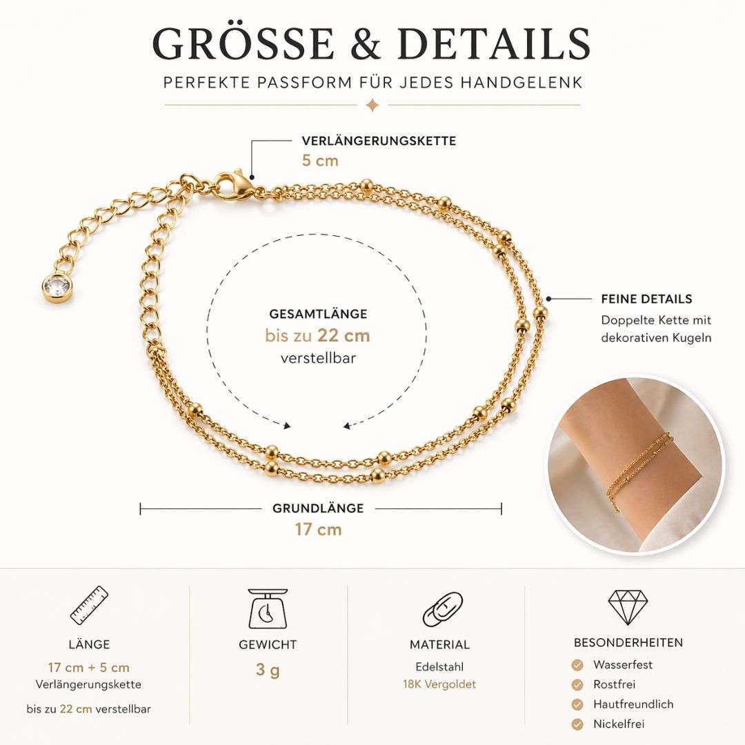 Étoile Douce – Zartes Goldarmband aus Edelstahl
