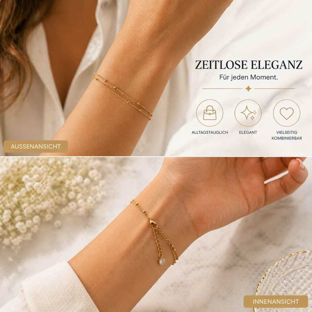 Étoile Douce – Zartes Goldarmband aus Edelstahl
