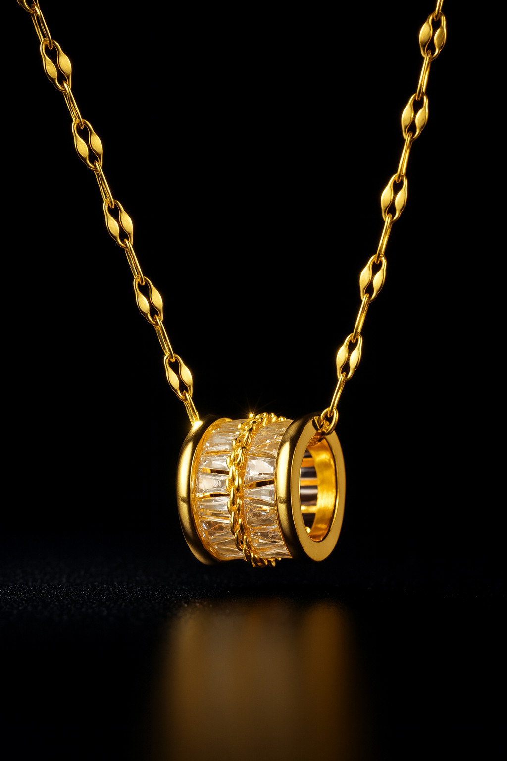 Maglina "Luxe Roma" Necklace	Halskette, 18K vergoldeter Stahl