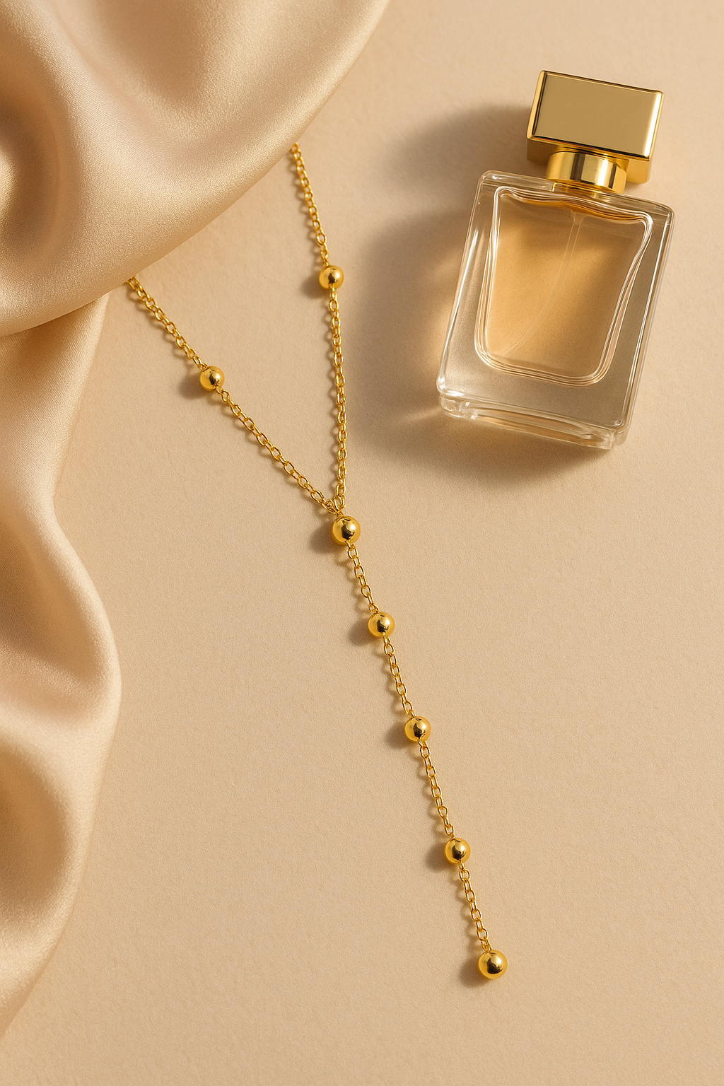 Maglina "Élégance Dorée" Necklace, Halskette, 18K vergoldeter Stahl