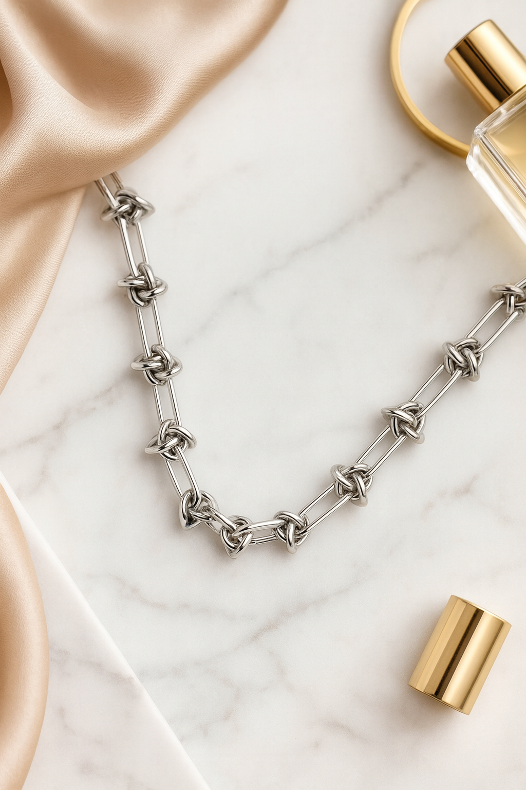 Maglina "Éternel Knot" Necklace,  Halskette, Edelstahl