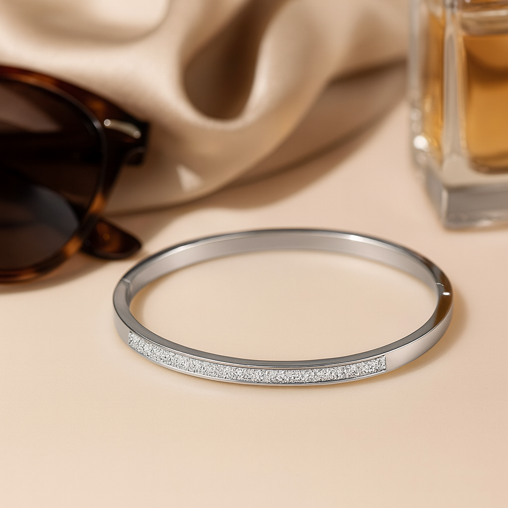 Maglina "Élégance Brillante" Bangle	Armband, Edelstahl