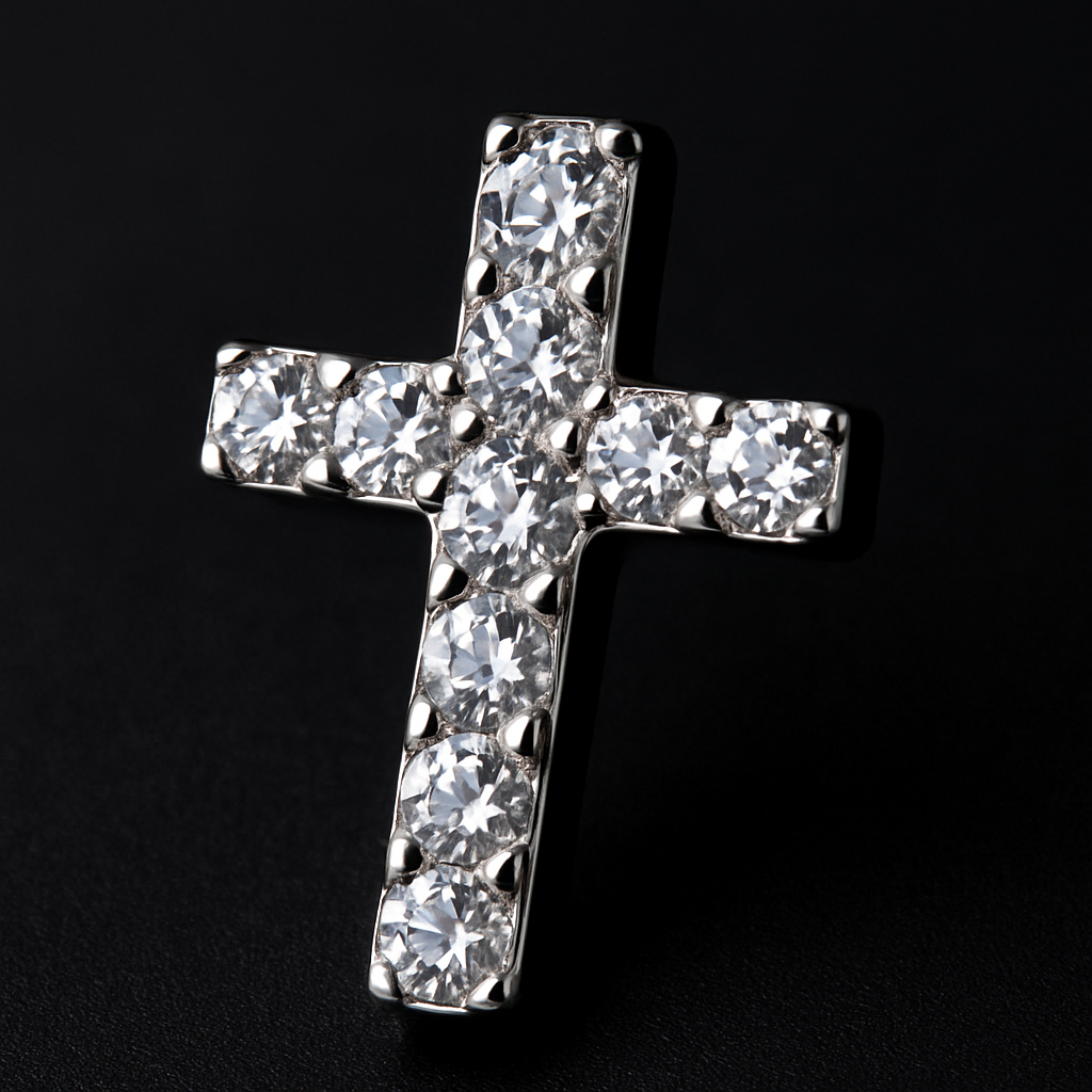 Maglina "Lumière Cross" Earrings "Kreuz" Ohrringe, Edelstahl