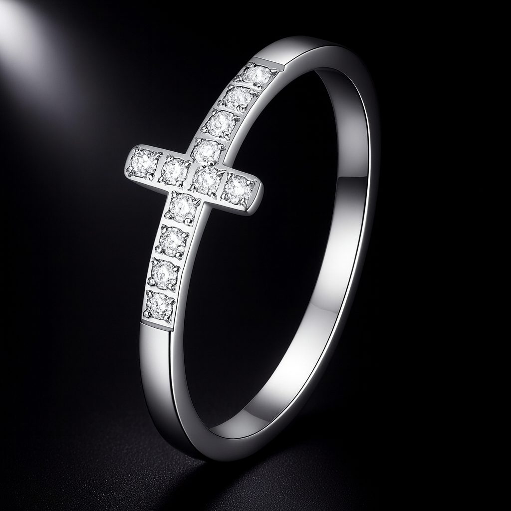 Maglina "Faith Lumière" Ring, Edelstahl