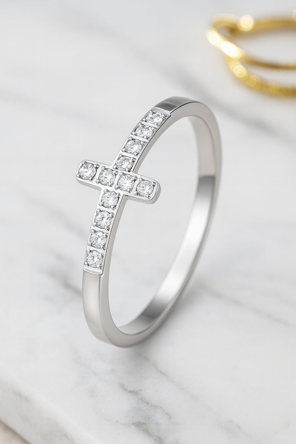 Maglina "Faith Lumière" Ring, Edelstahl