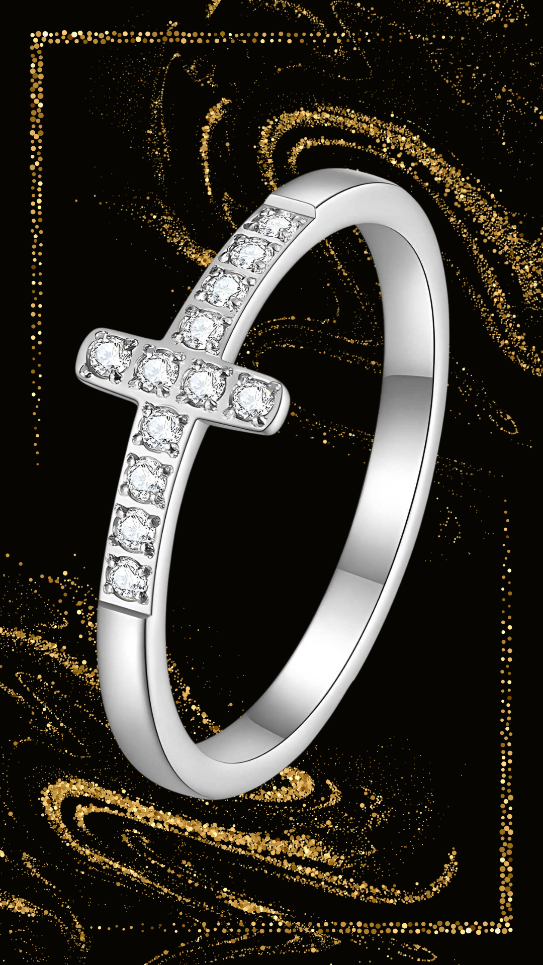 Maglina "Faith Lumière" Ring, Edelstahl