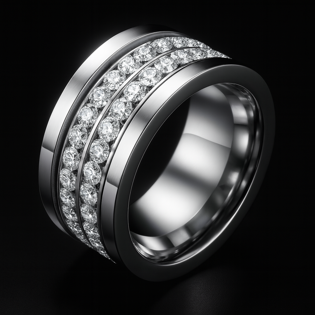 Maglina "Triple Éclat" Ring, Edelstahl