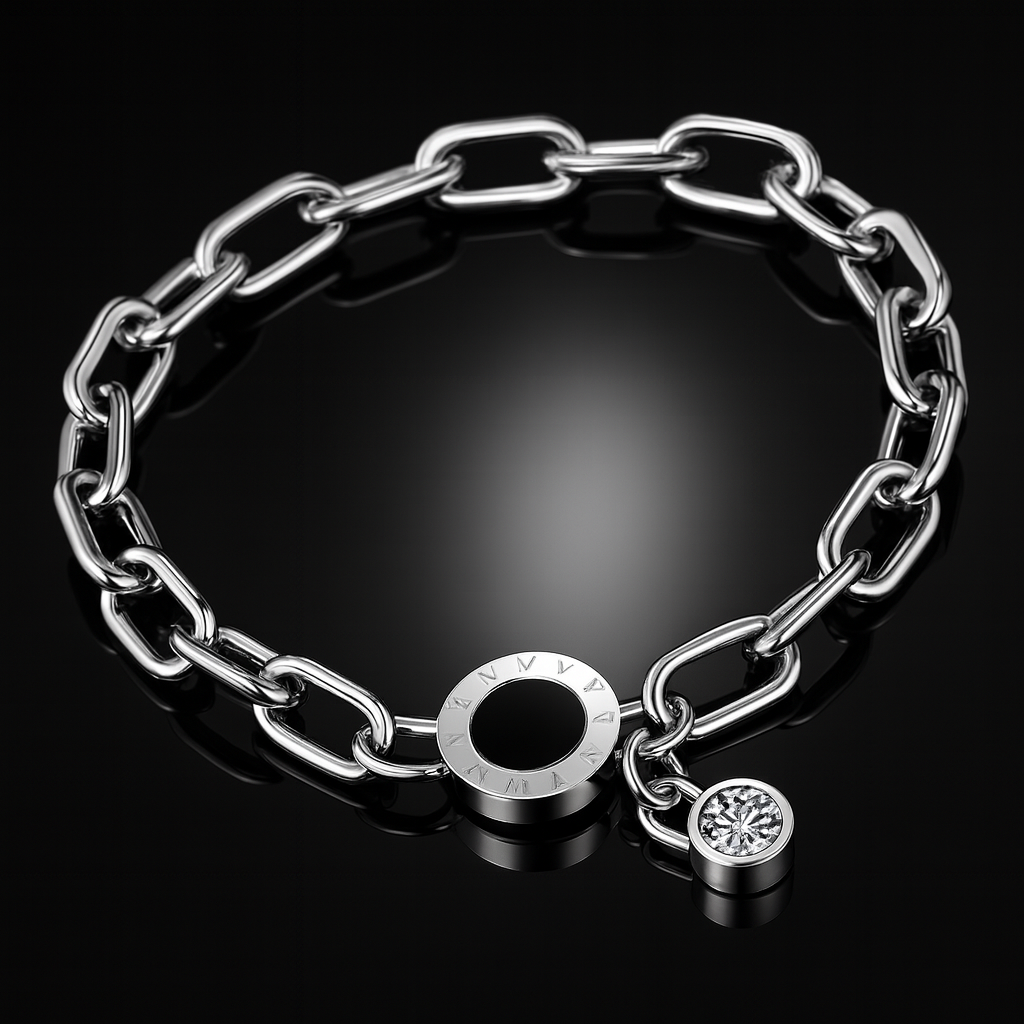 Maglina "Roma Noir" Bracelet , Armband, Edelstahl