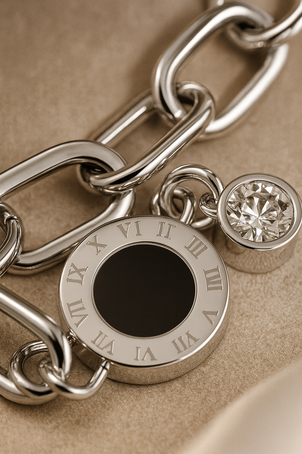 Maglina "Roma Noir" Bracelet , Armband, Edelstahl