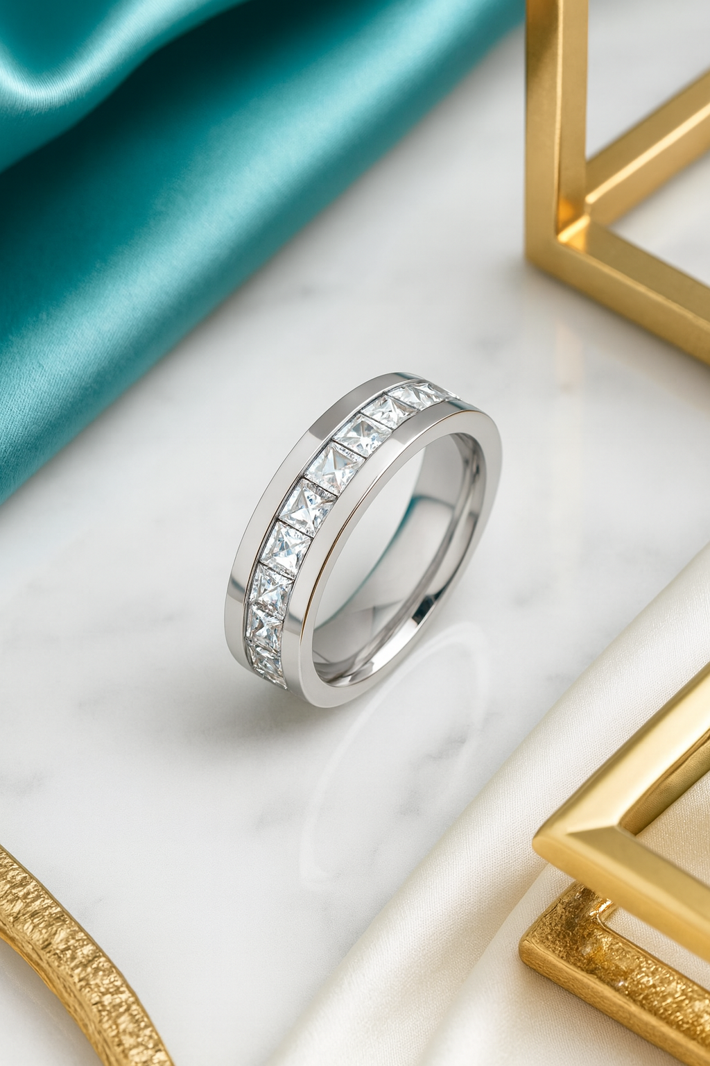 Maglina "Éternité Classique" Ring, Edelstahl