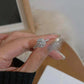 Ethereal Halo Moissanit-Ring aus 925er Silber mit Halo-Design und Weißgold-Plattierung