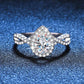Maglina "Royal Teardrop" Moissanit-Ring