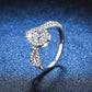 Maglina "Royal Teardrop" Moissanit-Ring
