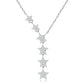 Starry Night – Elegante Sternen-Halskette aus 925 Silber