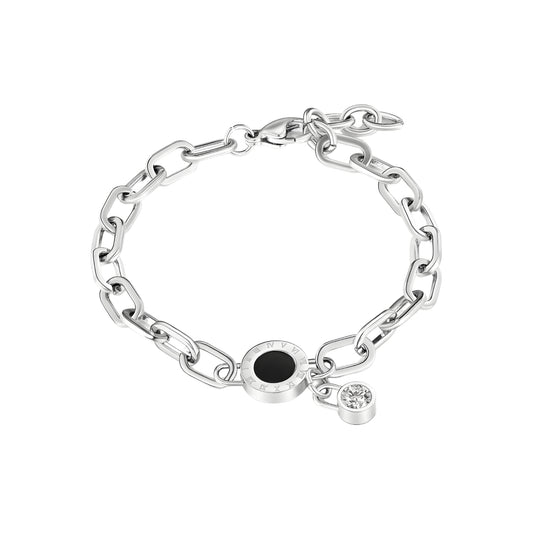 Roma Noir – Edelstahl Statement Armband