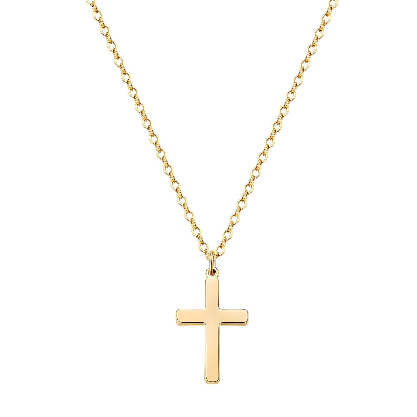 Halskette Sacred Pure– Elegant 18K Gold-Plated Cross Necklace | Maglina