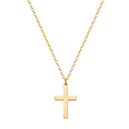 Halskette Sacred Pure– Elegant 18K Gold-Plated Cross Necklace | Maglina