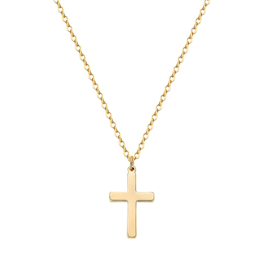 Halskette Sacred Pure– Elegant 18K Gold-Plated Cross Necklace | Maglina