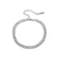 Elegantes Double Radiance Armband aus Edelstahl mit funkelnden Zirkonia-Kristallen, wasserfest und leicht.