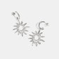 "Solaris" Ohrringe – Sonnen Statement Hoops aus Edelstahl