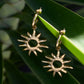 "Solaris" Ohrringe – Sonnen Statement Hoops aus Edelstahl