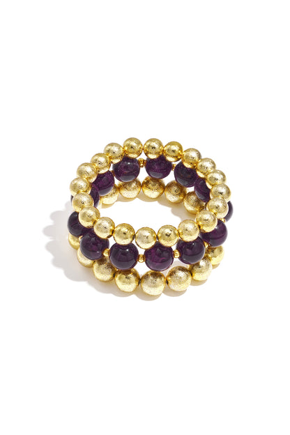 Armband Set Damen Gold – Golden Aura 3er Set