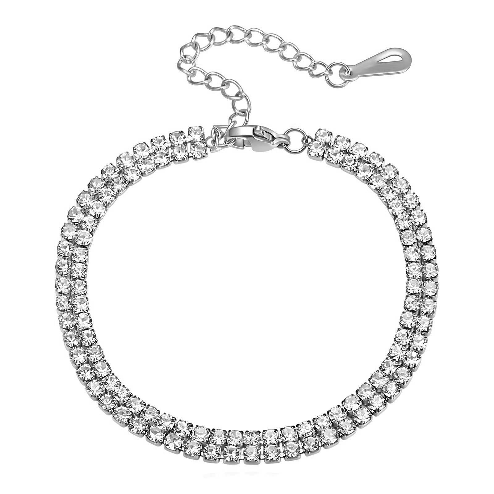 Maglina "Brilliance Double" Bracelet Armband, Edelstahl - Maglina