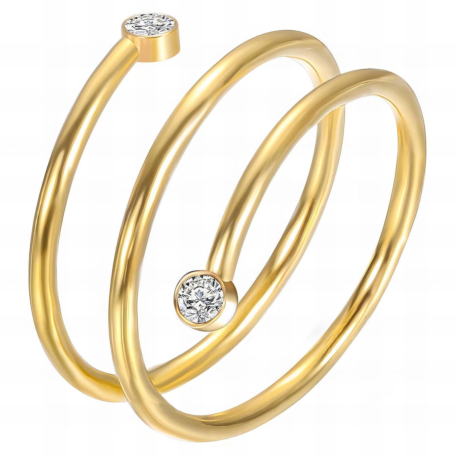 Maglina "Éclat Minimal" Ring, 18K vergoldeter Stahl - Maglina
