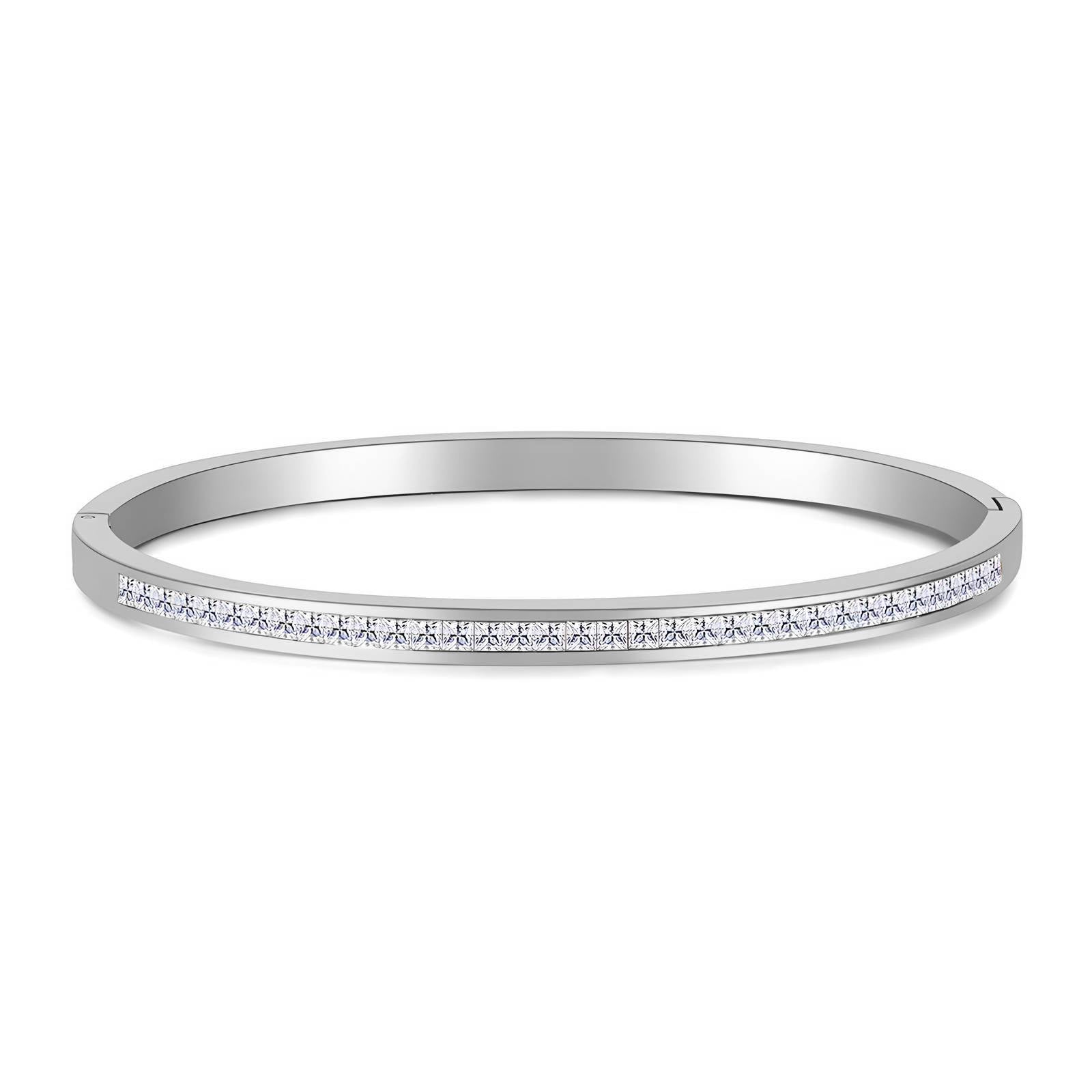 Maglina "Élégance Brillante" Bangle Armband, Edelstahl - Maglina