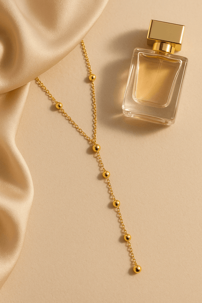 vergoldete Y-Kette Schmuck