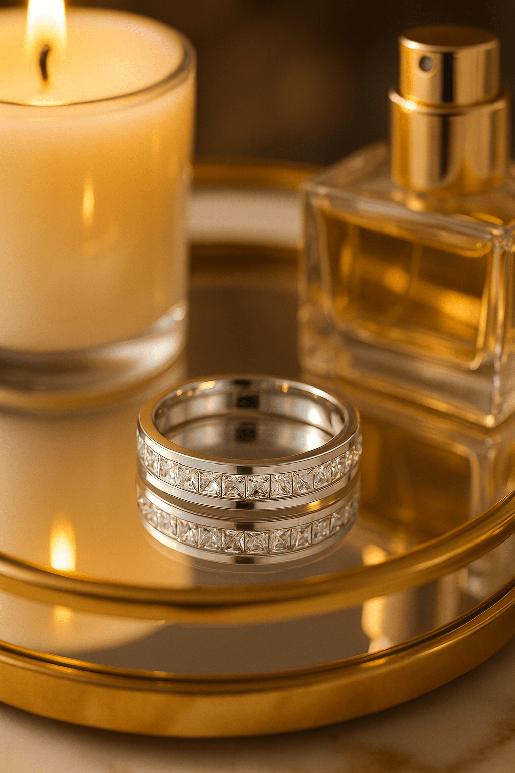 Maglina "Éternité Classique" Ring, Edelstahl - Maglina