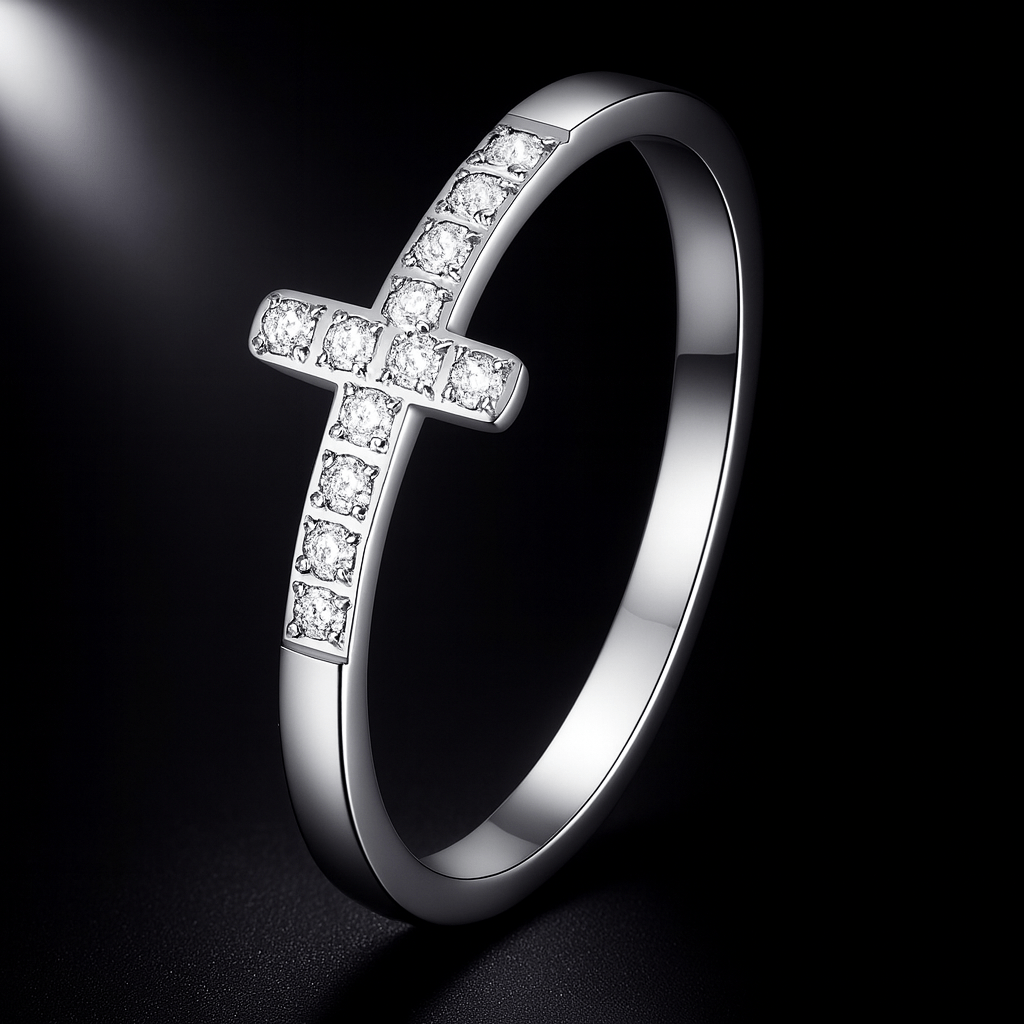 Maglina "Faith Lumière" Ring, Edelstahl - Maglina