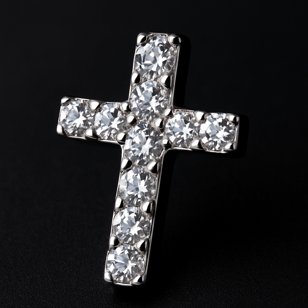 Maglina "Lumière Cross" Earrings "Kreuz" Ohrringe, Edelstahl - Maglina