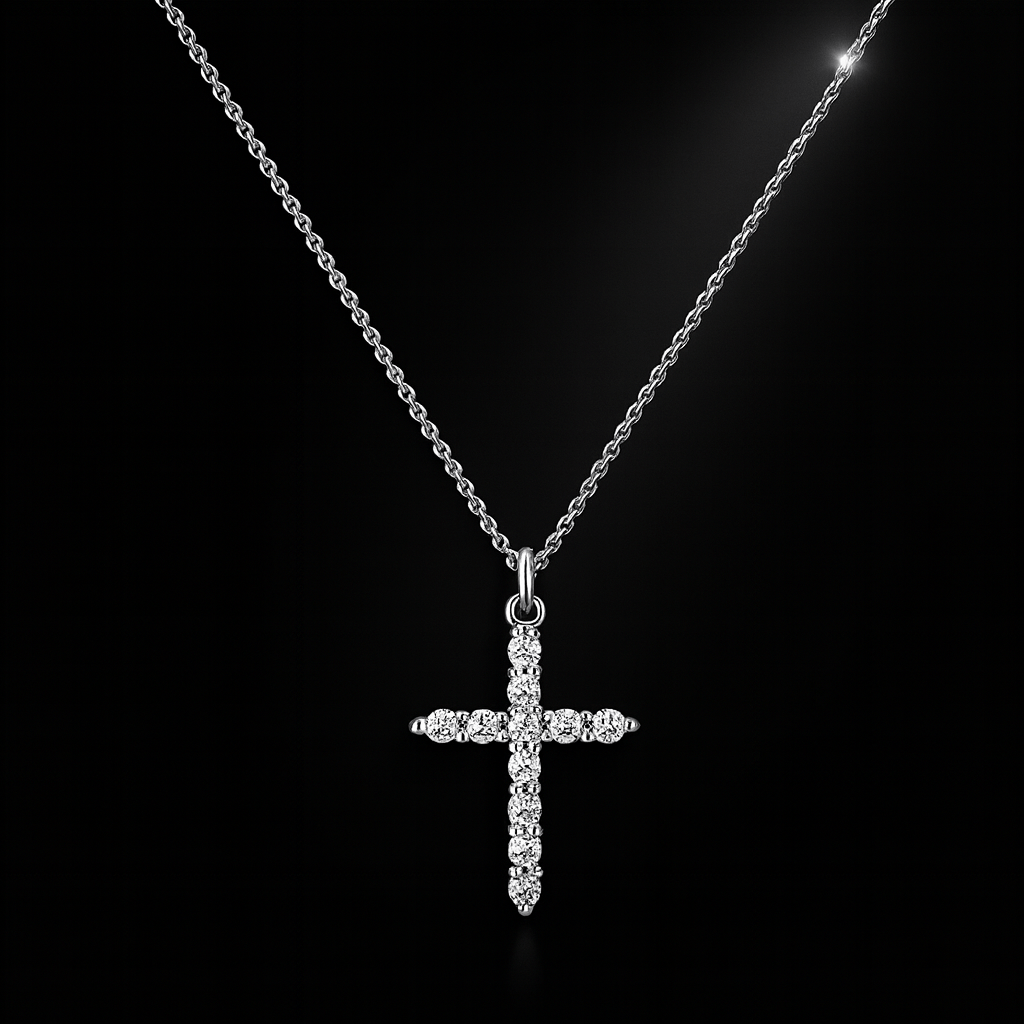 Maglina "Lumière Cross" Necklace "Kreuz" Halskette, Edelstahl - Maglina