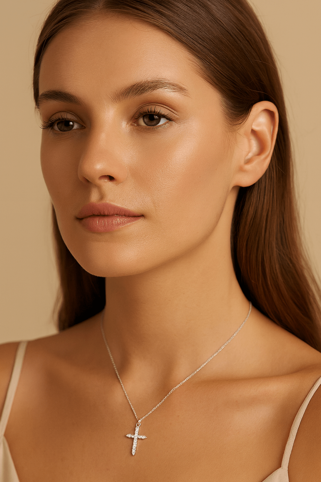 Maglina "Lumière Cross" Necklace "Kreuz" Halskette, Edelstahl - Maglina