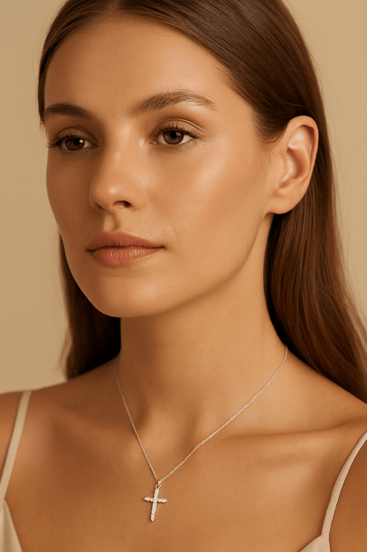 Maglina "Lumière Cross" Necklace "Kreuz" Halskette, Edelstahl - Maglina