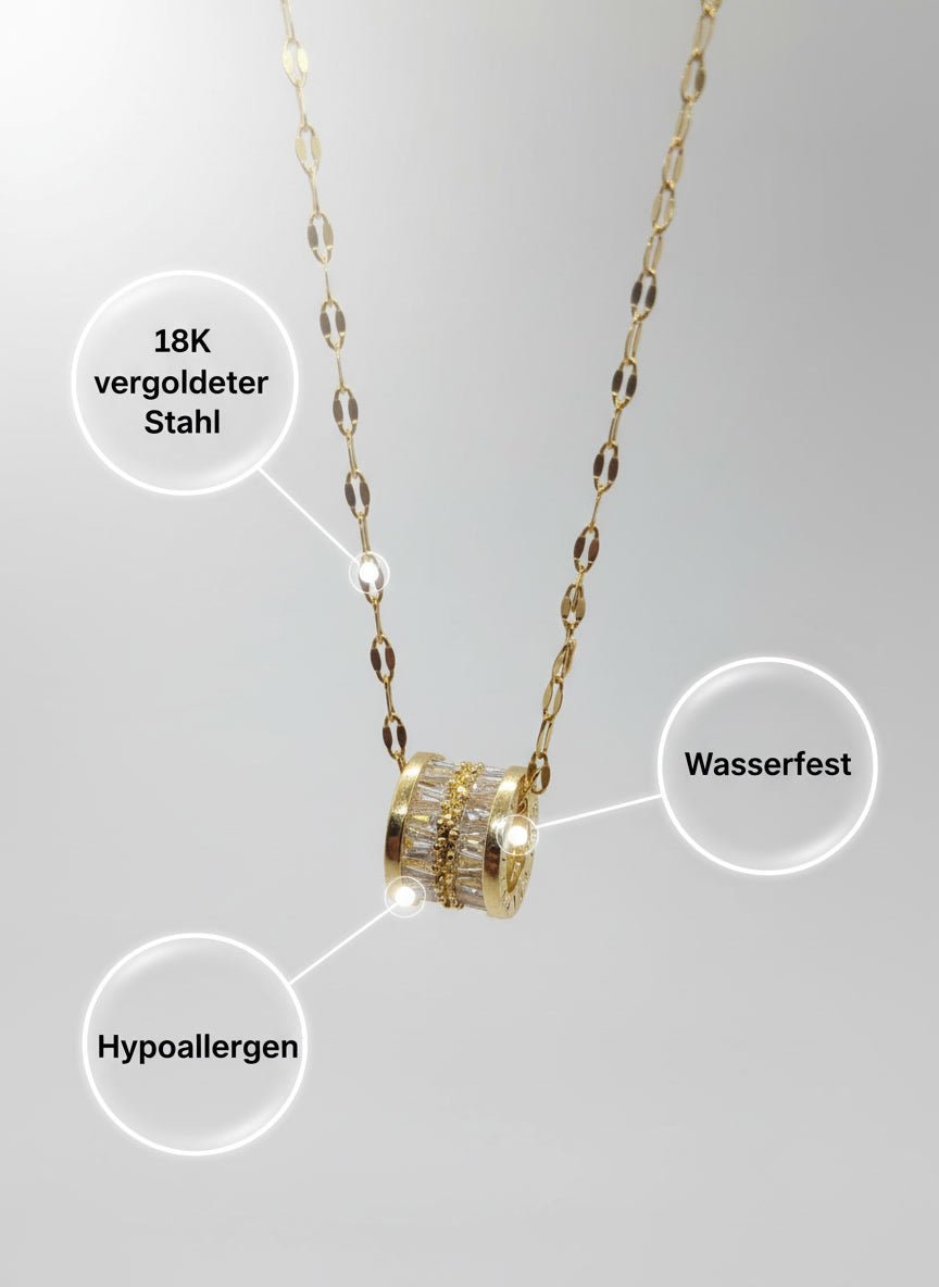 Maglina "Luxe Roma" Necklace Halskette, 18K vergoldeter Stahl - Maglina