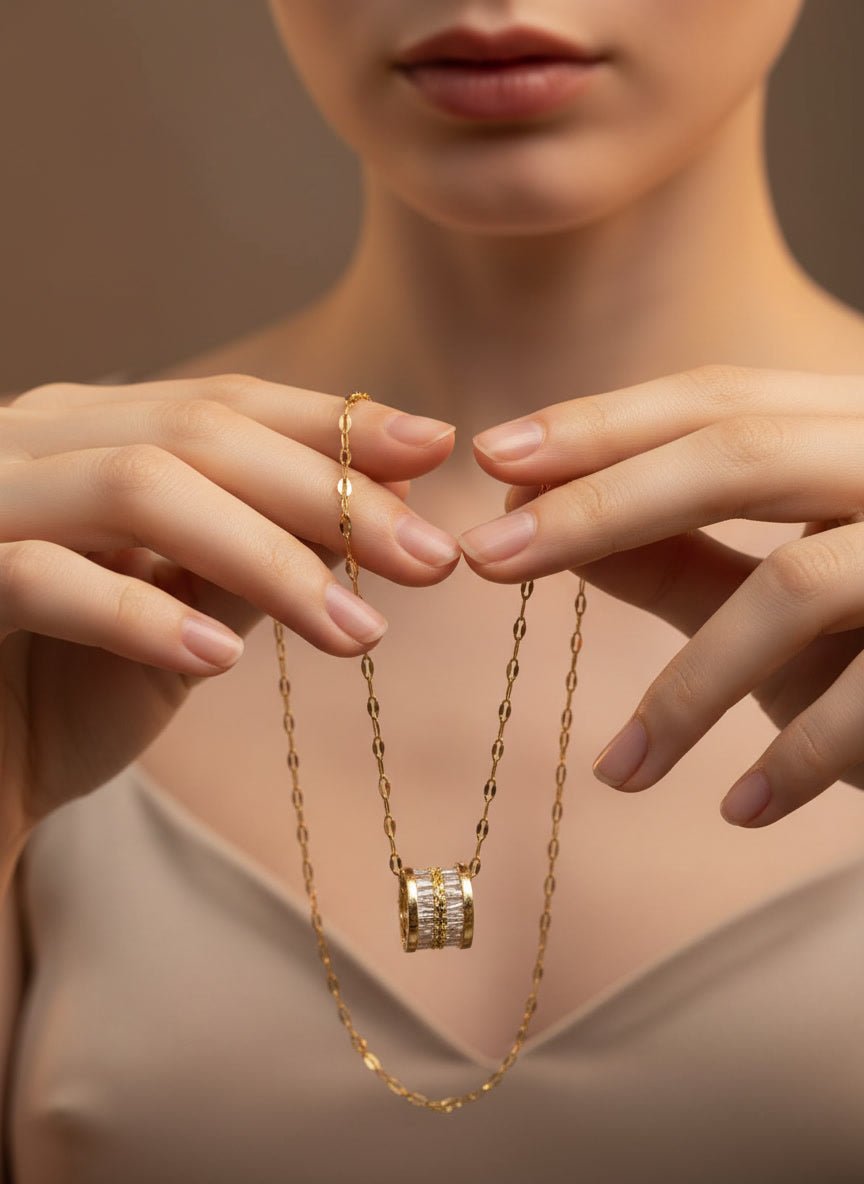 Maglina "Luxe Roma" Necklace Halskette, 18K vergoldeter Stahl - Maglina