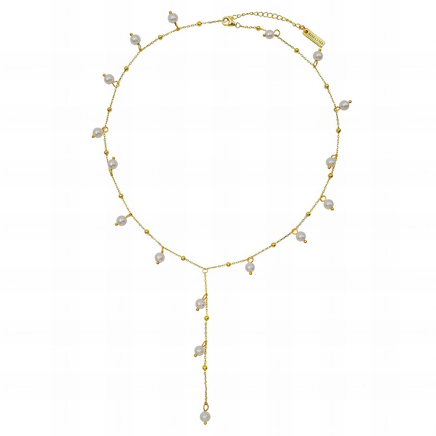 Maglina "Perle Élégante" Necklace Halskette, 18K vergoldeter Stahl - Maglina